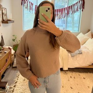 Anthropologie Mauve Turtleneck Sweater